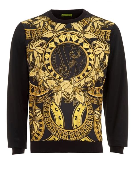 sweater jurk versace|versace sweatshirts for men.